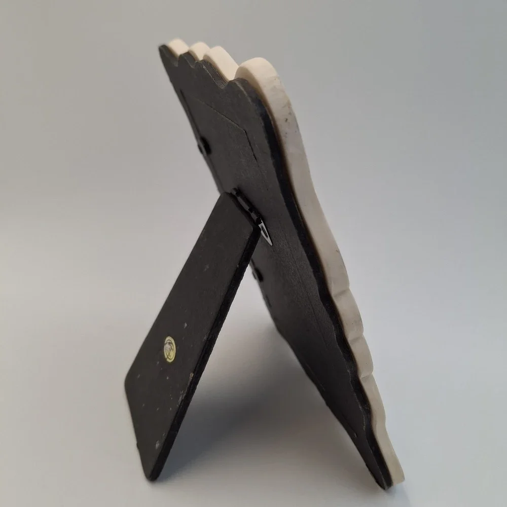 Vintage Style Resin Floral Picture Frame Madonna Child Relief Victorian Girl 5x7